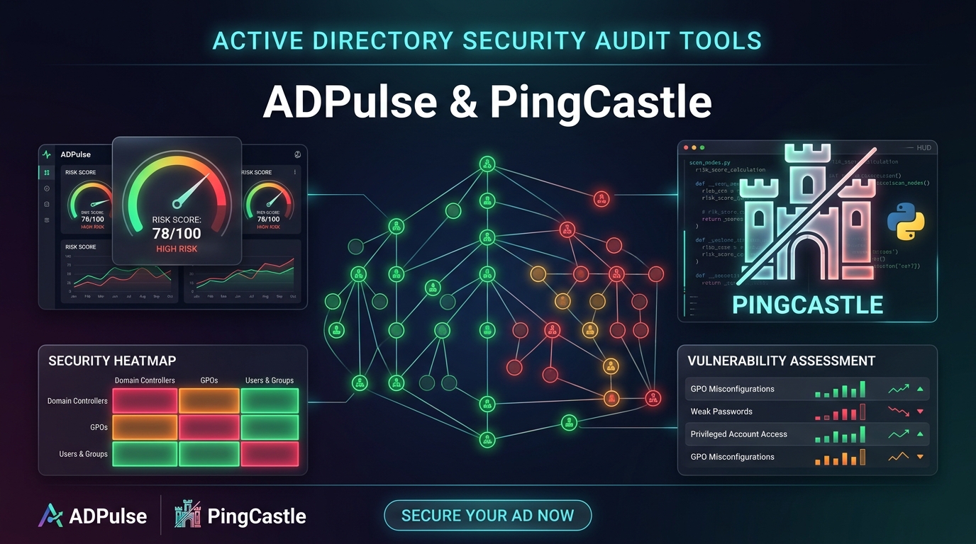Active Directory Güvenlik Denetiminde İki Güçlü Araç: ADPulse ve PingCastle